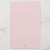 Modern Elegant Two Tone Monogrammed Briefpapier (Achterkant)