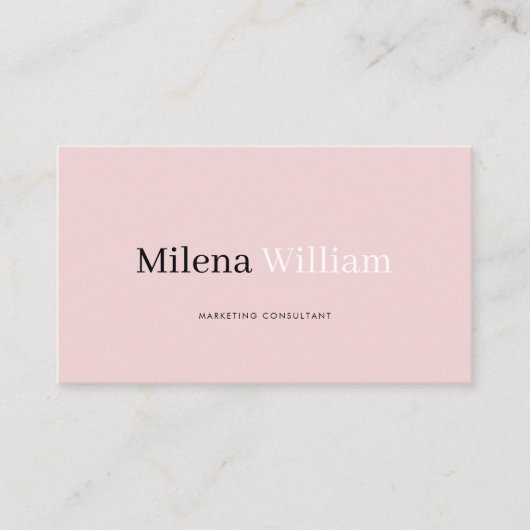 Modern Elegant Two Tone QR Code Visitekaartje (Voorkant)