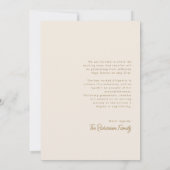 Modern Elegant Typografie Foto Afstuderen Aankondiging (Achterkant)