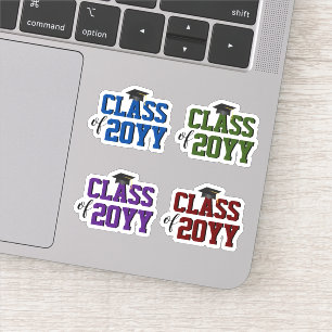 Modern Elegant Typography Afstuderen Sticker