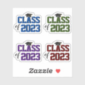 Modern Elegant Typography Afstuderen Sticker (Vel)