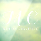 Modern Elegant Typography Company Monogram Raamsticker (Vel 3)