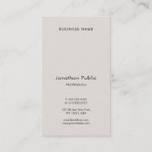 Modern Elegant Typography Minimalist Vertical Visitekaartje (Achterkant)