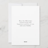  Modern Elegant Typography Photo Collage Christmas Feestdagenkaart (Achterkant)