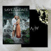 Modern Elegant Typography Photo  Save The Date