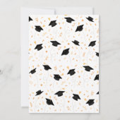 Modern Elegant Typography Tassel Graduation Party Kaart (Achterkant)