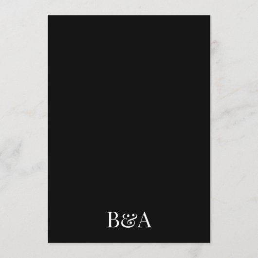 Modern Elegant | Uitnodiging tot het indienen van  (Achterkant)