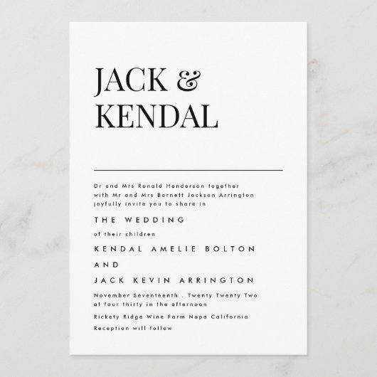 Modern Elegant | Uitnodiging tot het indienen van  (Voorkant)