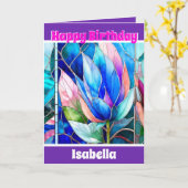 Modern Elegant Uniek Bloemen Collectie Kaart (Gele Bloem)