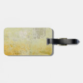 Modern elegant uniek gele wandmortel bagagelabel (Achterkant horizontaal)