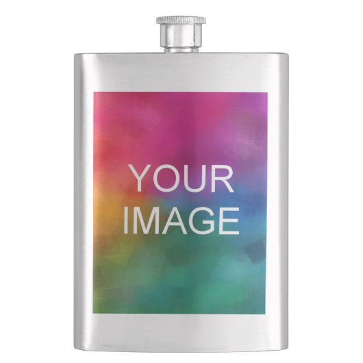 Modern Elegant Upload je Afbeelding foto of Logo Flacon (Voorkant)