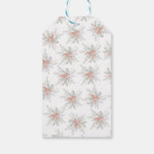 Modern Elegant Vakantie Groen Kerstmis Cadeaulabel (Achterkant)