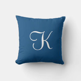 Modern elegant vast, klassiek blauw, aangepast mon kussen