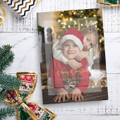 Modern Elegant Vellum Effect kerstfoto