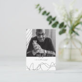 Modern | Elegant | Verlanglijstje | Kaart van het  Visitekaartje (Staand voorkant)