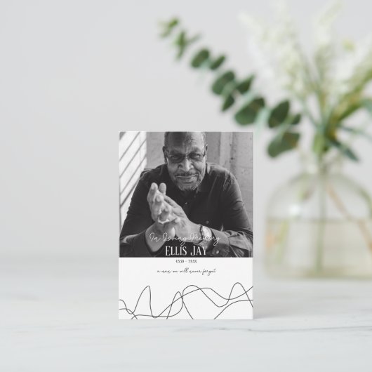 Modern | Elegant | Verlanglijstje | Kaart van het  Visitekaartje (Staand voorkant)