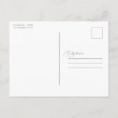 Modern Elegant Viering van het Leven Uitnodiging (Achterkant)