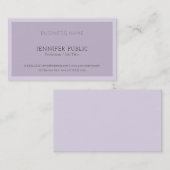 Modern Elegant Violet Kleur Corporate Professional Visitekaartje (Voorkant / Achterkant)