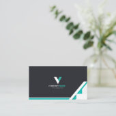 Modern Elegant Visitekaartje (Staand voorkant)