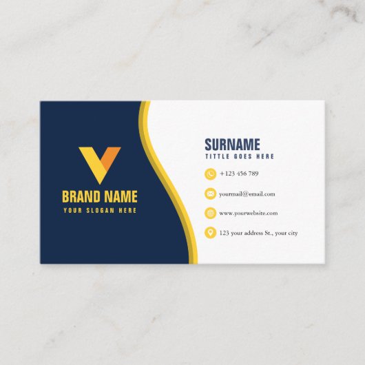 Modern Elegant Visitekaartje (Voorkant)