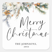 Modern Elegant Vrolijk Kerstfeest Custom Donkergro