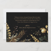 Modern Elegant Vrolijk Kerstfeest Feestelijke Bota Feestdagenkaart (Achterkant)