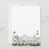 Modern Elegant Waterverf Avontuur Begin Bruids S Kaart (Achterkant)