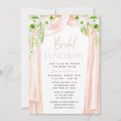 Modern Elegant Waterverf Floral Bridal Luncheon Kaart (Voorkant)