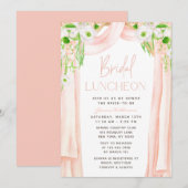 Modern Elegant Waterverf Floral Bridal Luncheon Kaart (Voorkant / Achterkant)
