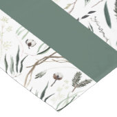 Modern elegant waterverf loof welkom korte tafelloper (Hoek)