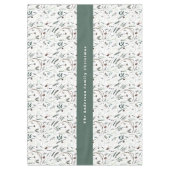 Modern elegant waterverf loof welkom tafelkleed (Voorkant)