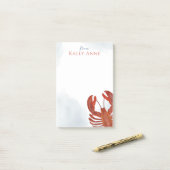 Modern Elegant Waterverf minimalist Post-it® Notes (Op bureau)