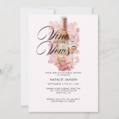 Modern Elegant Waterverf Wine Vrijgezellenfeest Kaart (Voorkant)