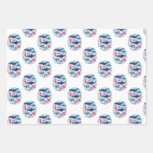 Modern elegant waterverf Zee dierlijk baby shower Inpakpapier Vel (Voorkant 3)