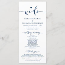 Modern Elegant, we doen dat, Wedding Ceremony Prog