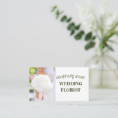 Modern Elegant Wedding Florist Visitekaartje (Staand voorkant)