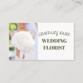 Modern Elegant Wedding Florist Visitekaartje (Voorkant)