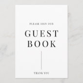 Modern Elegant Wedding Guestbook (Voorkant)