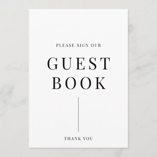 Modern Elegant Wedding Guestbook (Voorkant)