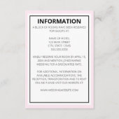 Modern Elegant Wedding Informatiekaartje (Voorkant)