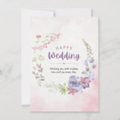 Modern Elegant Wedding Invitation Kaart (Achterkant)