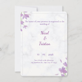 Modern Elegant Wedding Invitation Kaart