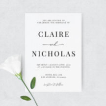 Modern Elegant Wedding Invitation