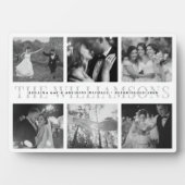 Modern Elegant Wedding Keepomwille Foto Collage Fotoplaat (voorkant)