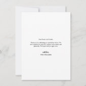 Modern Elegant Wedding Love and Bedankt Photo Card (Achterkant)