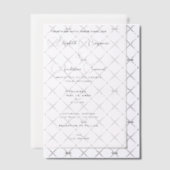 Modern Elegant Wedding Minimalistisch Script Vellum Uitnodigingen (Offset (Uitnodiging))