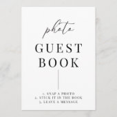 Modern Elegant Wedding Photo Guestbook (Voorkant)