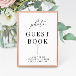 Modern Elegant Wedding Photo Guestbook