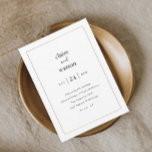 Modern Elegant Wedding Rehearsal Dinner Kaart<br><div class="desc">Moderne Elegant Wedding Rehearsal Dinner Invitation met klassiek zwart-wit design met gouden lijst.</div>