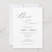 Modern Elegant Wedding Rehearsal Dinner Uitnodigin Kaart (Voorkant)